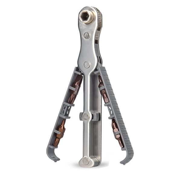 Bidirectional Ratchet Screwdriver Set 90 Degree Offset Ratcheting Screwdriver Set Offset Reversibly Drive Handle