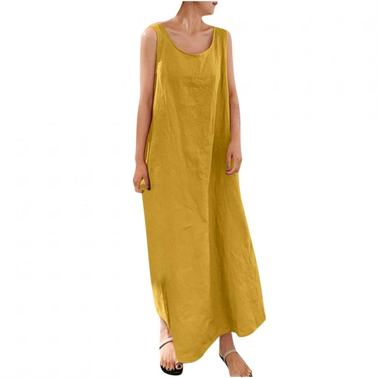 Casual Solid Patchwork O Neck Sleeveless Dress Dresses Casual Solid Patchwork O Neck Sleeveless Dress Dresses