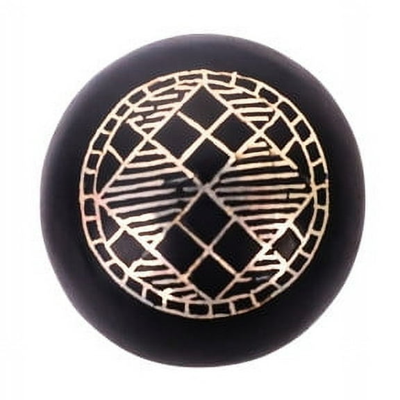 Bidri Art Paperweight Heritage Design with Real Silver Inlay for Elegant Desk Decor