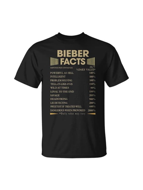 Bieber Name Bieber Facts TShirt