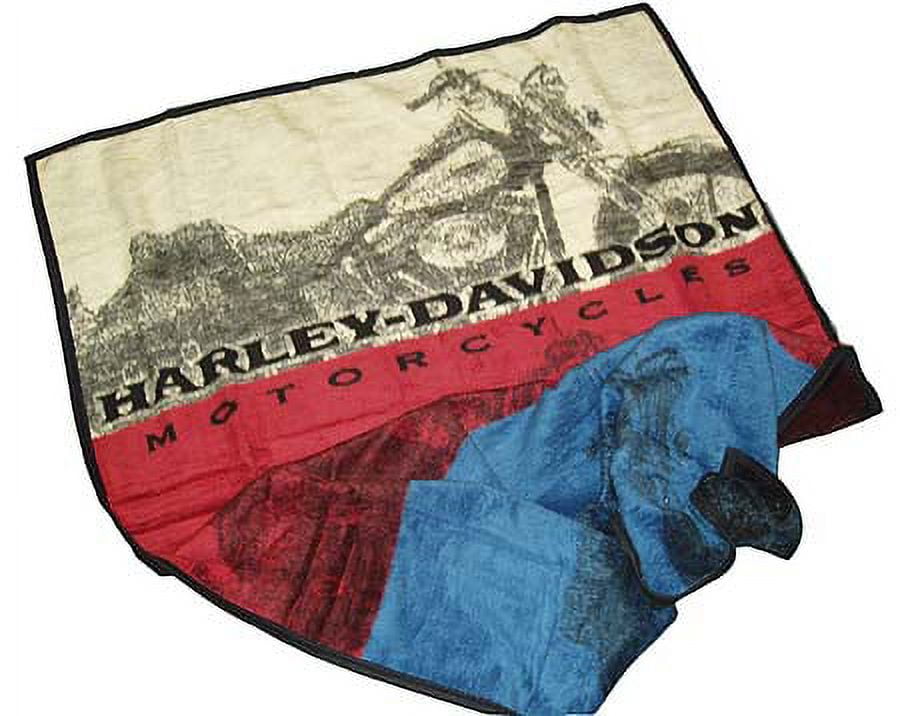 Biederlack Harley-Davidson Motorcycles Blanket Throw 60