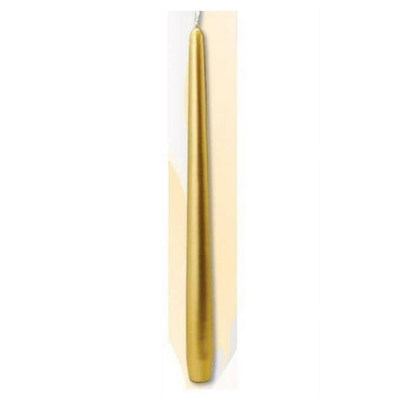 Biedermann Dinner Candles Gold 12-Inch Tapers Box of 12