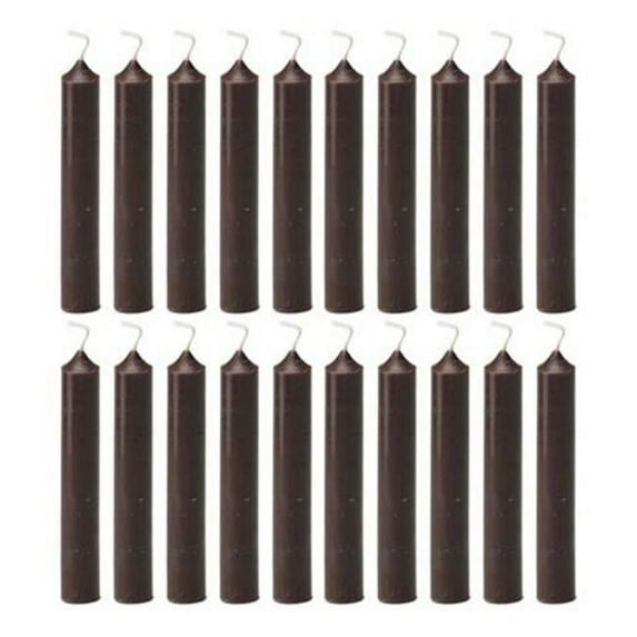 Biedermann & Sons C1123BR-10 Chime Candles, Brown - Pack of 10, 20 Count