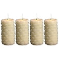 thumbnail image 1 of Biedermann & Sons C122 Seashell Pattern Pillar, Ivory - Pack of 4, 1 of 1
