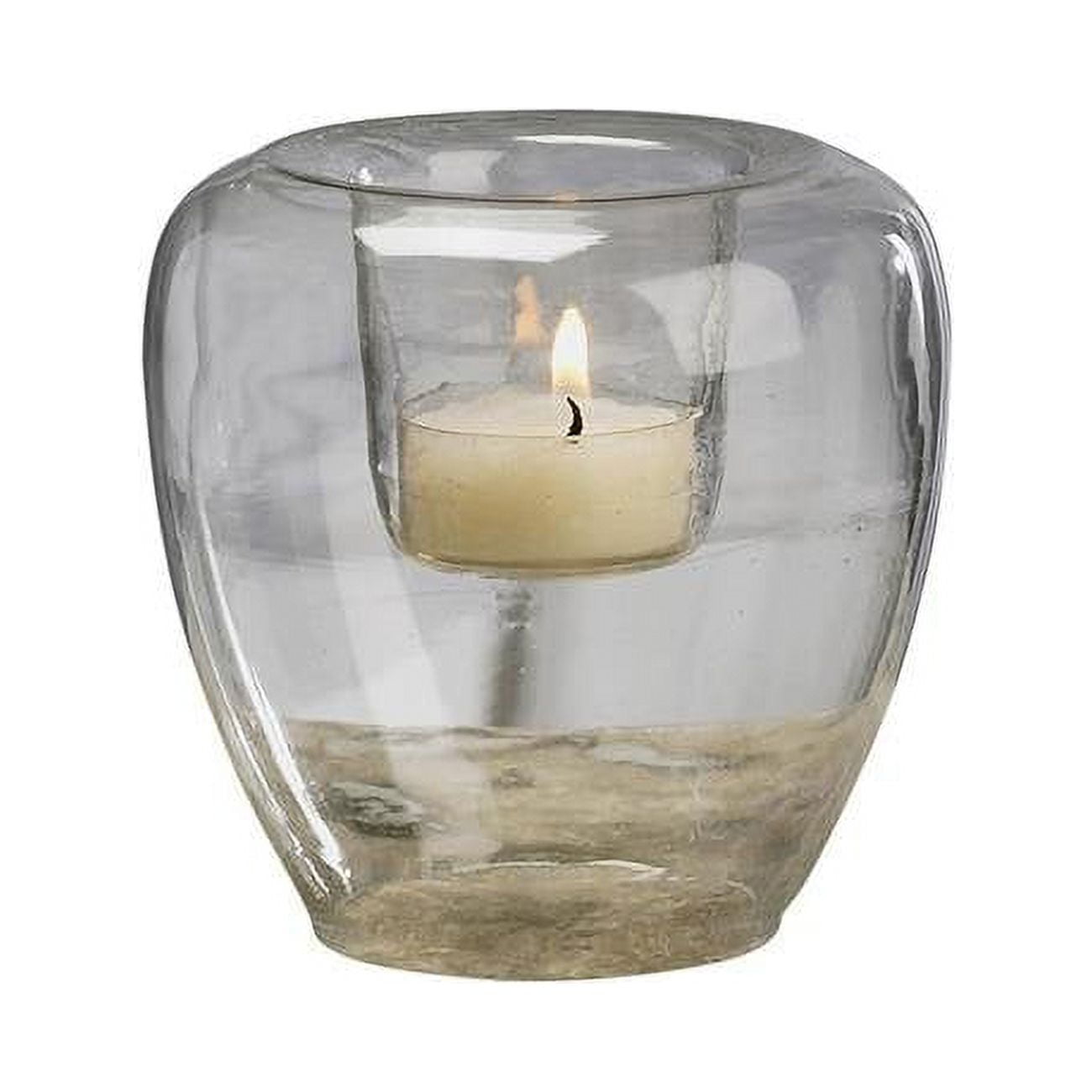 Clear Glass Bubble Votive Candle Holders, Set of 4