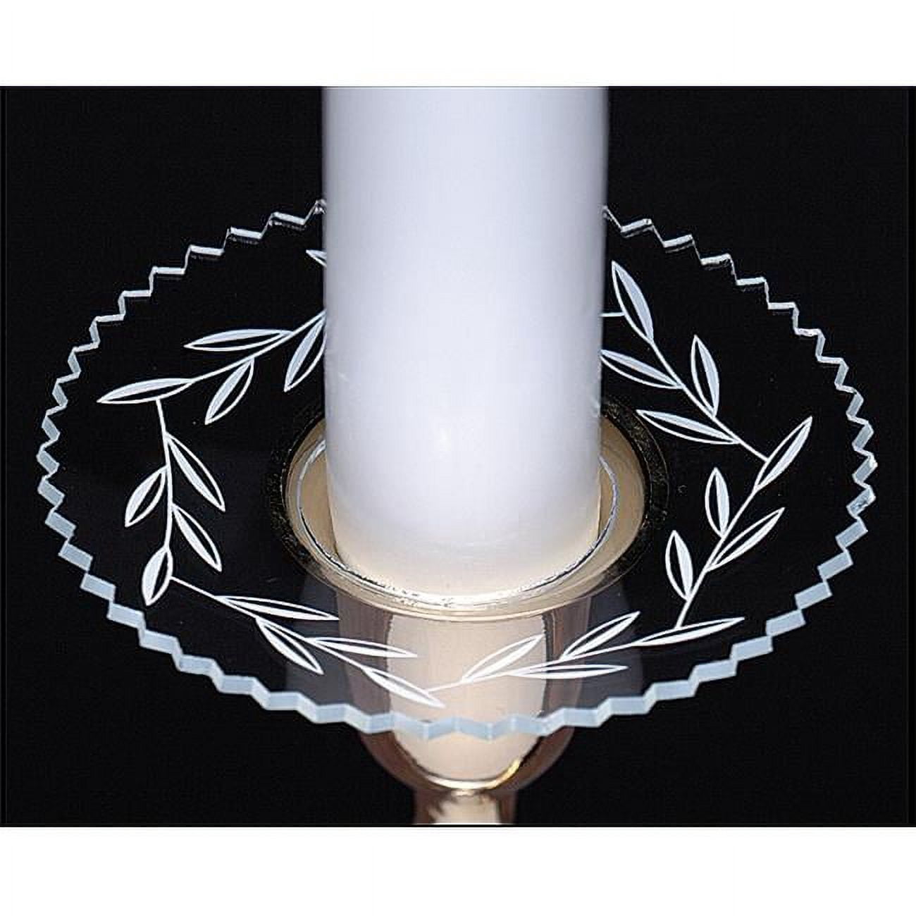 Biedermann &amp; Sons M130 Glass Bobeche With Etched Leaves