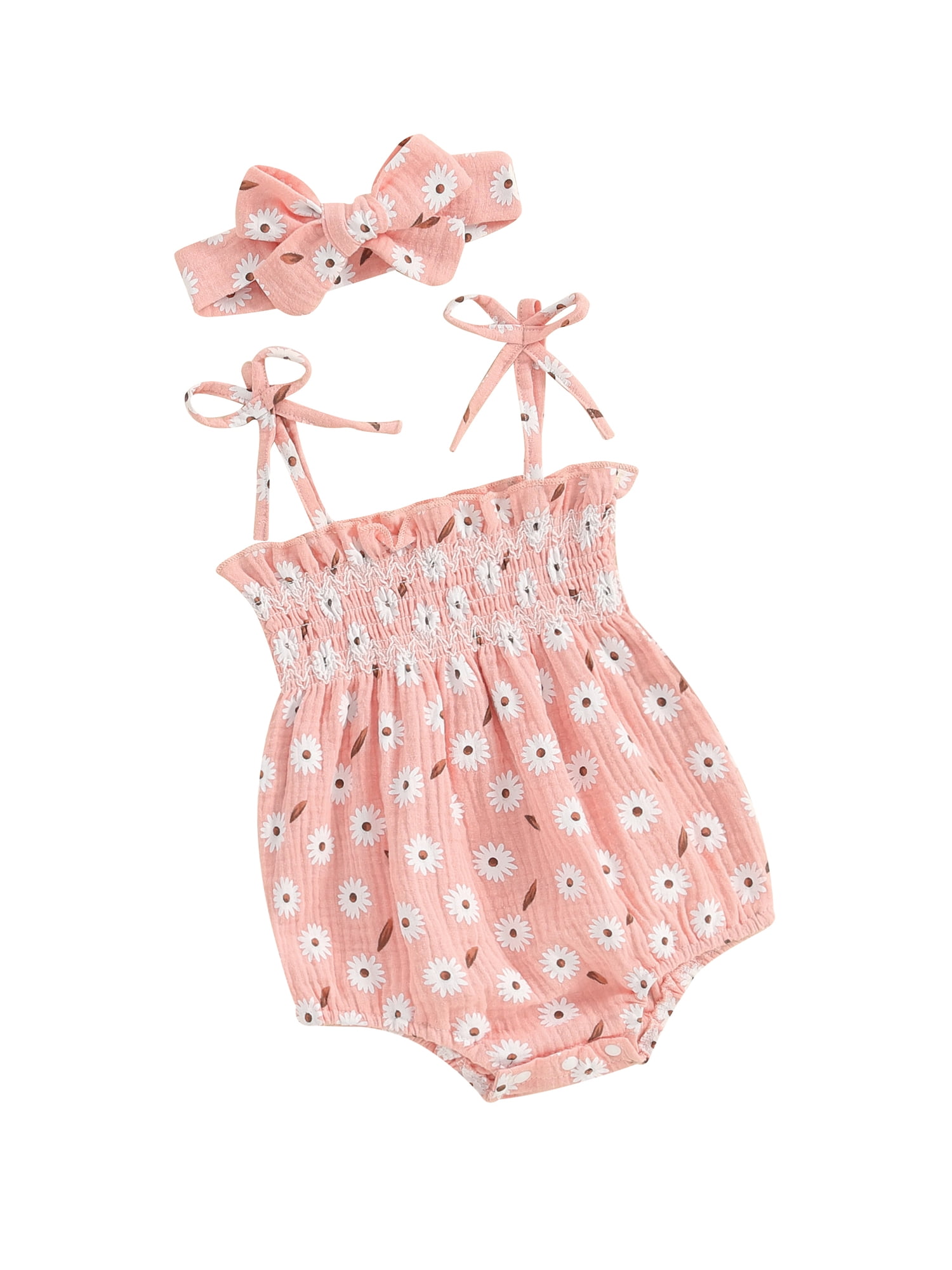 2 Piece Girls Romper & Headband - 3842-2 main image 1