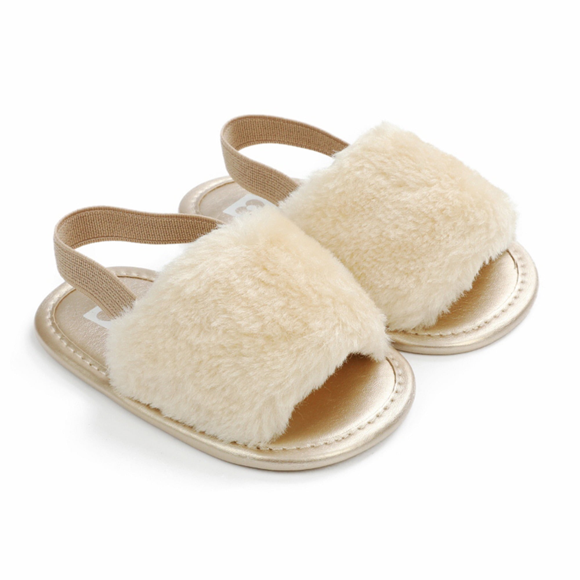 Soft Sole Plush Sandals for Infant Girls