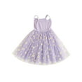 thumbnail image 1 of Biekopu Baby Girls Summer Dress Daisy Print Mesh A-Line Princess Dress for Beach Party Cute Clothes, 1 of 9