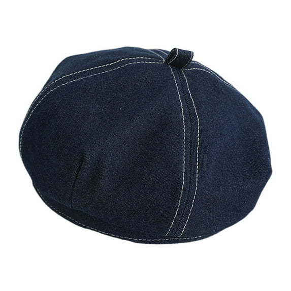 Biekopu Classic Berets Solid Color/Plaid Artist Cap Painter Beret for 2-6 Years Kids