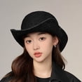 thumbnail image 1 of Biekopu Denim Bucket Hat for Women, Packable Summer Beach Sun Hats Fisherman Hat for Travel, 1 of 8