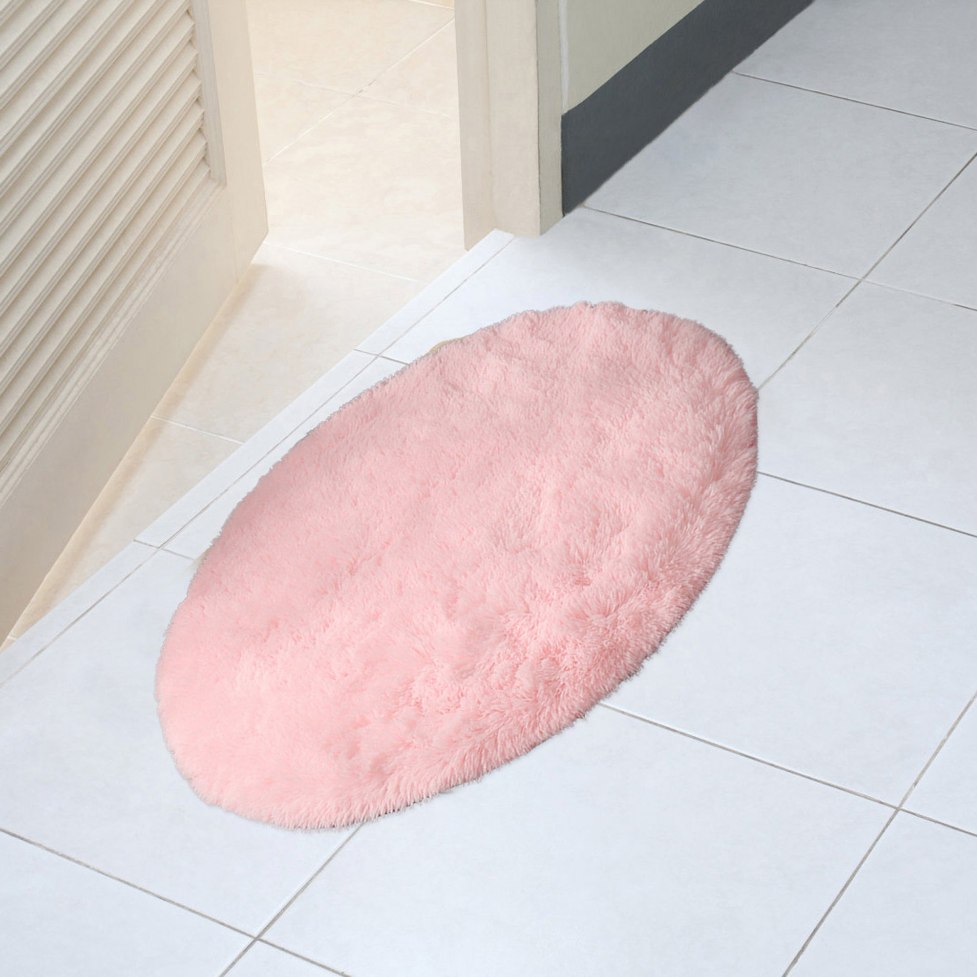 Biekopu Round Rug for Bedroom Modern Fluffy Circle Carpet for Kids