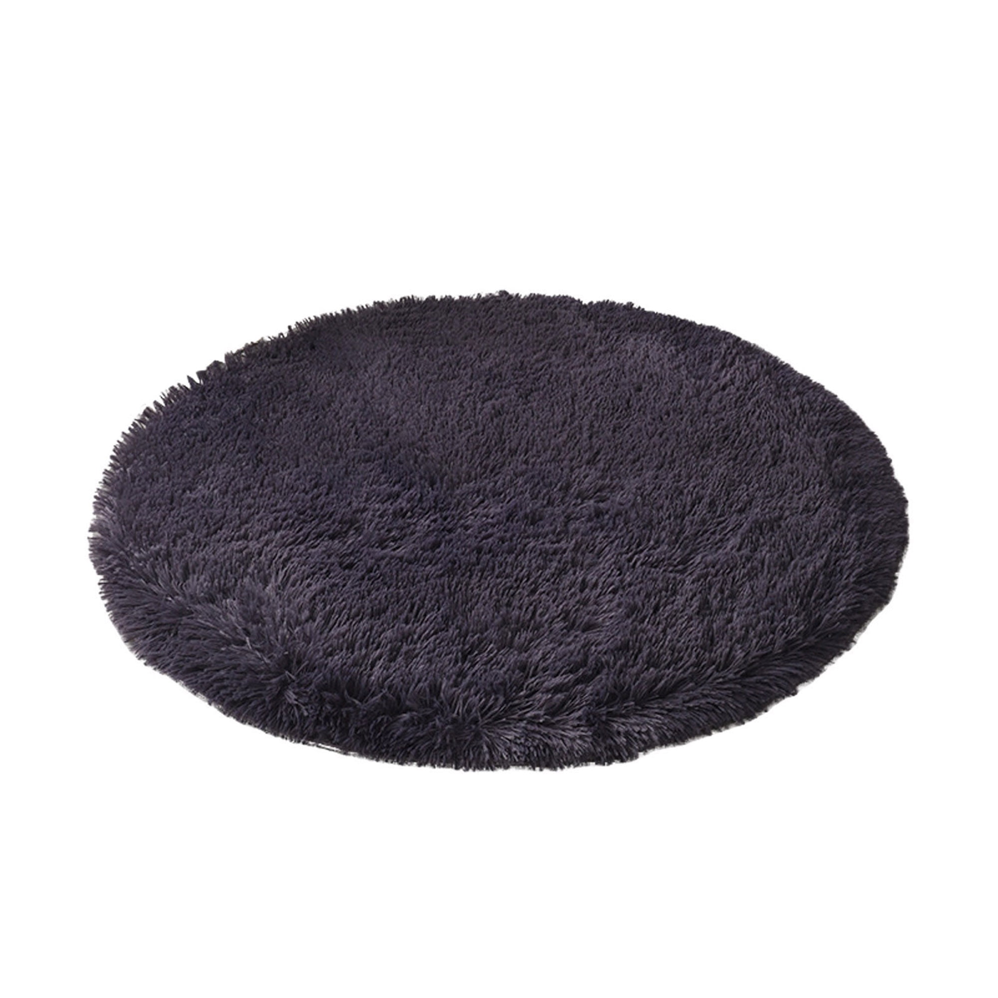 Biekopu Round Rug for Bedroom Modern Fluffy Circle Carpet for Kids