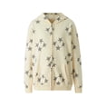 thumbnail image 1 of Biekopu Women Long Sleeve Hoodie Jacket, Over-Size Style Star Pattern Vintage Streetwear Zipper Down Clothes, 1 of 9