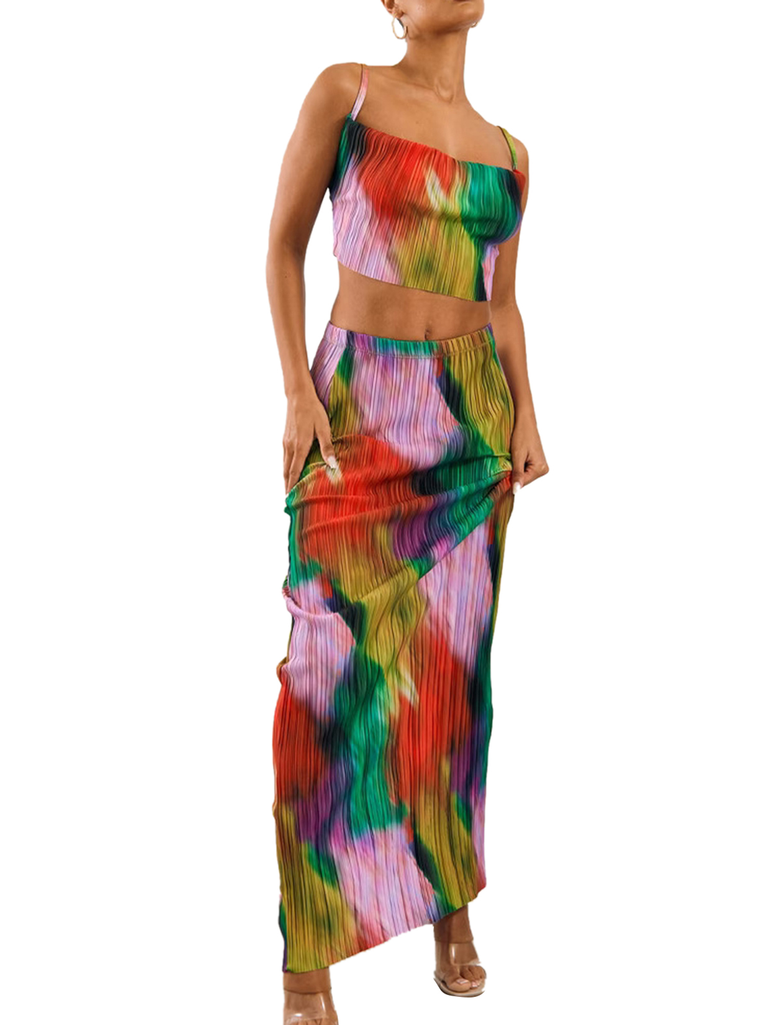 VINTAGE STORM FADE DYE SHORT CAMISOLE FADING DESERT