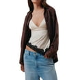 thumbnail image 1 of Biekopu Women's Slim Cami Tops Spaghetti Strap V-Neck Vest Lace Patchwork Asymmetric Hem Camisole, 1 of 5