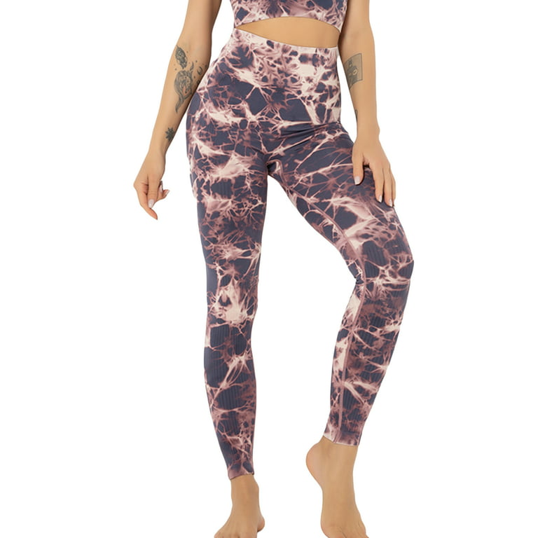 Womens Printing Leopard print Elastic Gym Leggings Yoga pants 