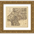 thumbnail image 1 of Bien 13x12 Gold Ornate Wood Framed with Double Matting Museum Art Print Titled - Military Operations Atlanta Georgia - Bien 1875, 1 of 4