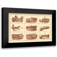 thumbnail image 1 of Bien 14x10 Black Modern Framed Museum Art Print Titled - Forts of South Carolina - Bien 1895, 1 of 5