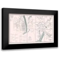 thumbnail image 1 of Bien 14x10 Black Modern Framed Museum Art Print Titled - Rebel Defenses 9 Views Alabama Virginia Tennessee, 1 of 5