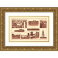 thumbnail image 1 of Bien 14x10 Gold Ornate Wood Framed with Double Matting Museum Art Print Titled - Buildings Forts Virginia Tennessee - Bien 1895, 1 of 4