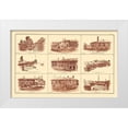 thumbnail image 1 of Bien 14x10 White Modern Wood Framed Museum Art Print Titled - Forts of South Carolina - Bien 1895, 1 of 4