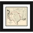 thumbnail image 1 of Bien 16x15 Black Ornate Wood Framed with Double Matting Museum Art Print Titled - Texas Military Department - Bien 1859, 1 of 4
