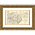 thumbnail image 1 of Bien 32x21 Gold Ornate Wood Framed with Double Matting Museum Art Print Titled - Campaigns Operations Tennessee Virginia - Bien, 1 of 4