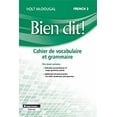thumbnail image 1 of Bien dit! Vocabulary and Grammar Workbook Student Edition Level 3 9780547951850 054795185X - New, 1 of 1