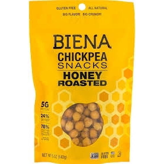 Biena Chickpea Snacks Barbeque, 5 Oz. Bag