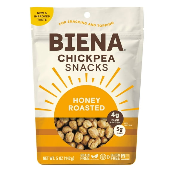 Biena Chickpea Snacks Honey Roasted 5 oz