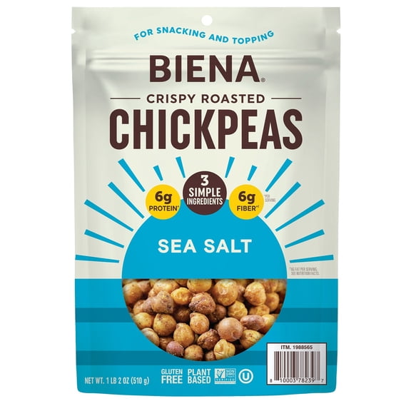 Biena Crispy Roasted Chickpeas, 18 Ounce