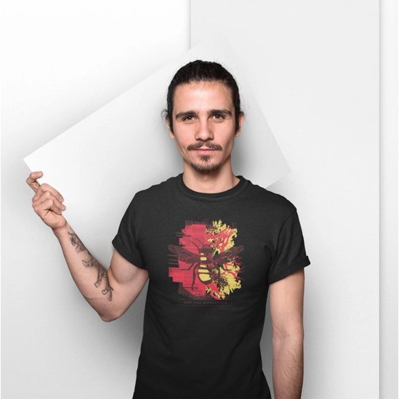 Biene T-Shirt Herren Natur Tiermotiv Grafik Umwelt Geschenk Mann Top