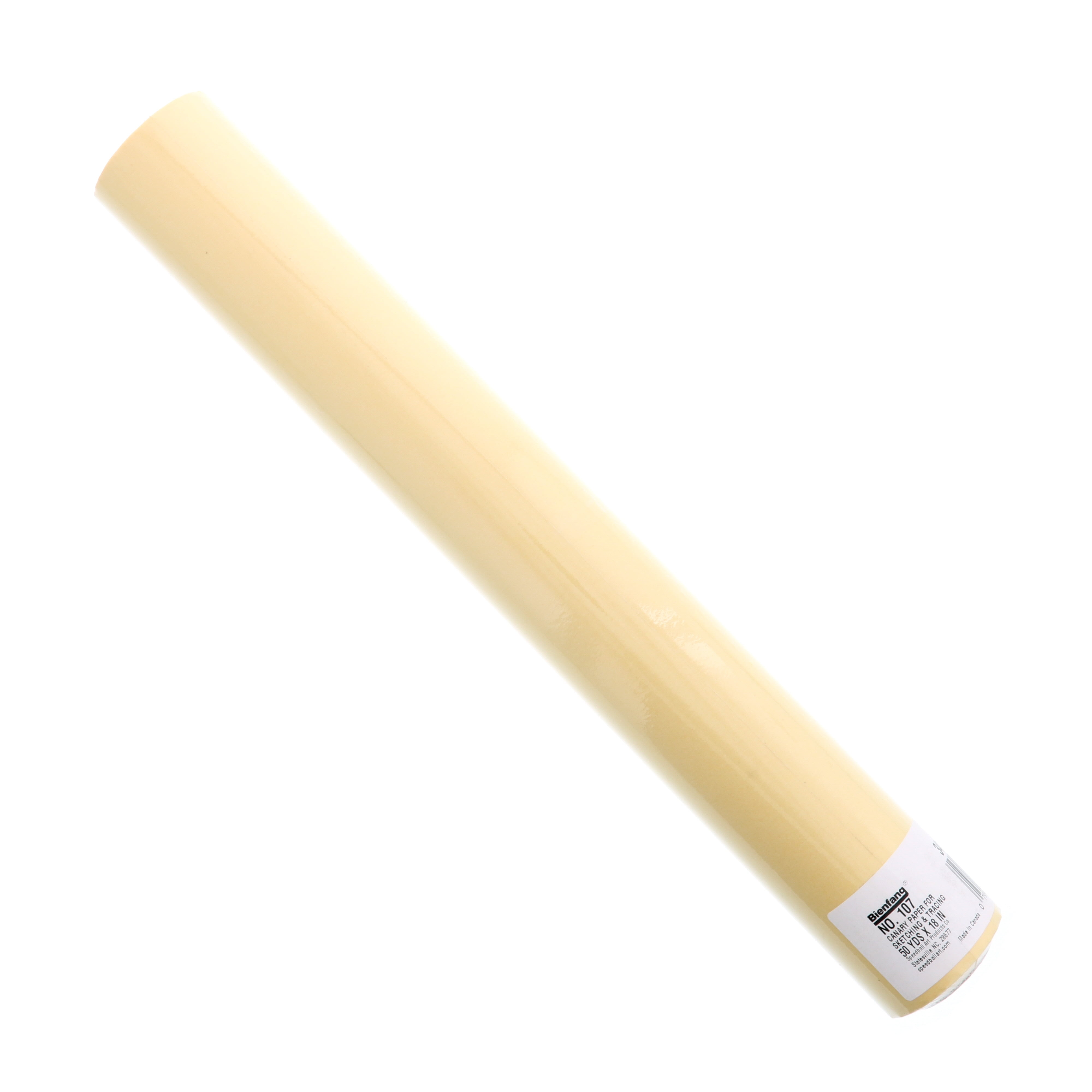 Bienfang 107 Canary Sketching and Tracing Roll, 18" x 50 yds.