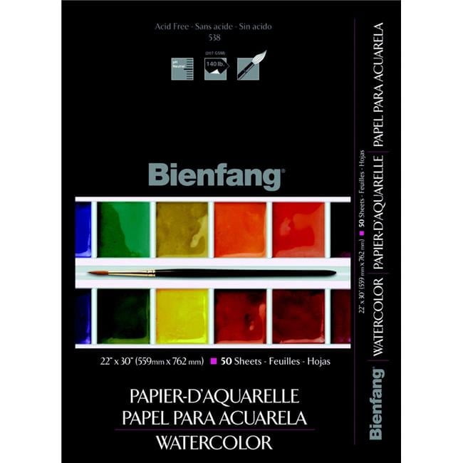 Bienfang 285-375 22 x 30 in. Watercolor Sheets with 90 lb Cold Press