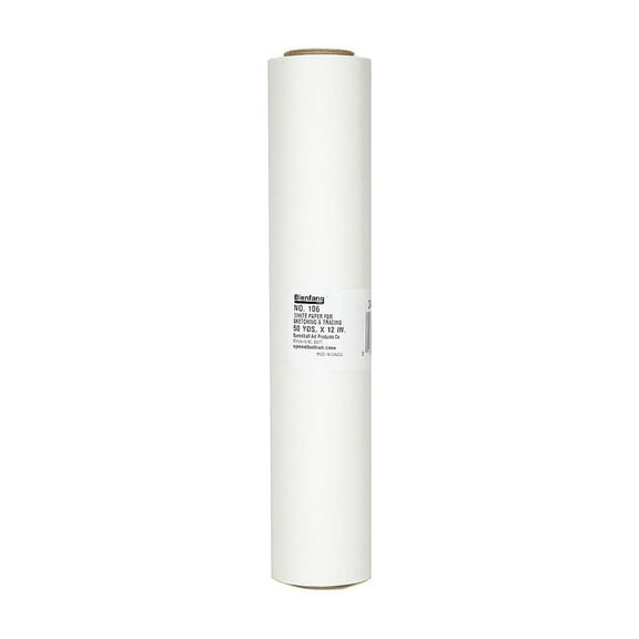 Bienfang Sketching & Tracing Paper Roll 12"W x 150'L White 12176