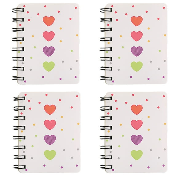 Bienvenido 4 Packs Pocket Notebook, Memo Pads for Home Office Accessories,style3,,