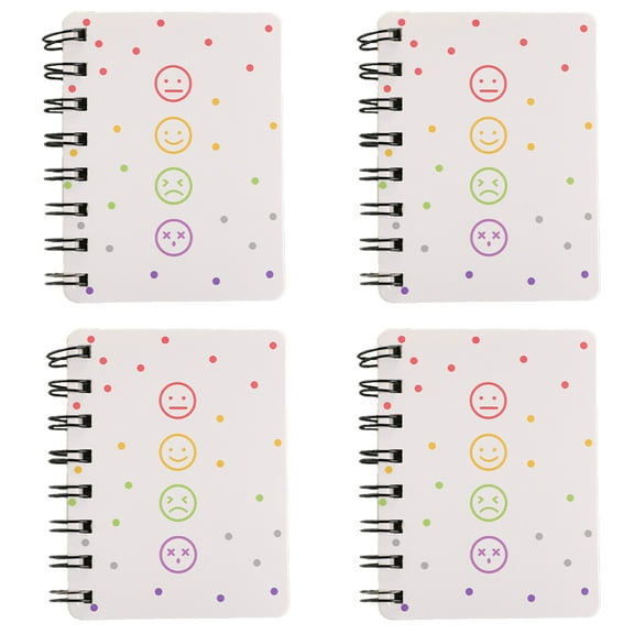 Bienvenido 4 Packs Pocket Notebook, Memo Pads for Home Office Accessories,style4,,