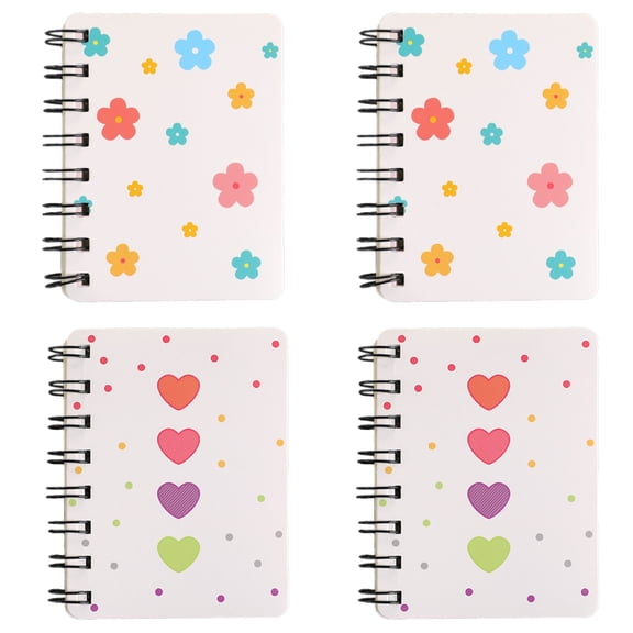 Bienvenido 4 Packs Pocket Notebook, Memo Pads for Home Office Accessories,style5,,