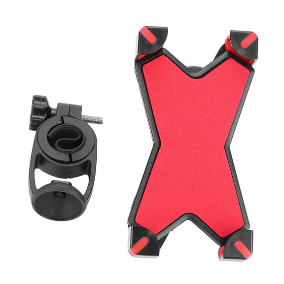 Bienvenido Durable Road Bicycle Mountain Bike Handlebar Mobile Phone Holder with 360 Degree Rotation Red