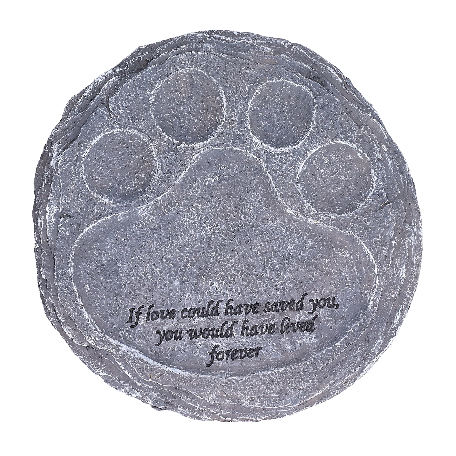 Bienvenido Resin Grave Marker for Dogs & Cats, Type A Rock, Heartfelt ...