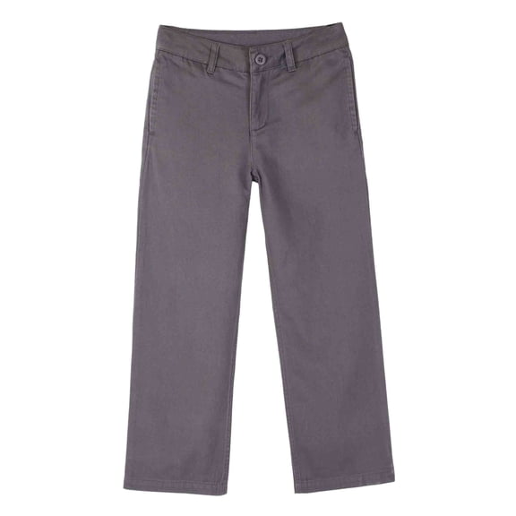 Bienzoe Boy's School Uniforms Adjust Waist Pants Grey 10