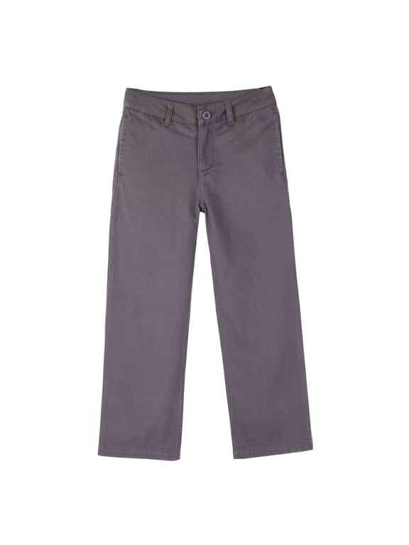 Boy's School Uniforms Adjust Waist Pants Grey 5