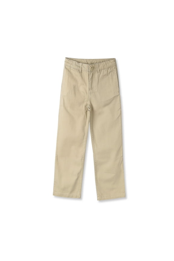 Boy's School Uniforms Adjust Waist Pants Khaki 4
