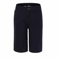 thumbnail image 1 of Bienzoe Boy's School Uniforms Flat Front Bermuda Shorts Navy 14, 1 of 9