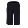 thumbnail image 1 of Bienzoe Boy's School Uniforms Flat Front Bermuda Shorts Navy 8, 1 of 9
