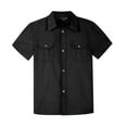 thumbnail image 1 of Bienzoe Boys Button Up Shirt: Short Sleeve Kids Dress Collared Shirts Two Pockets Black 14, 1 of 10