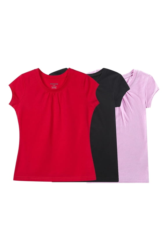 Girl's Breathable Quick-Dry T-Shirt Pack-F 6/6X
