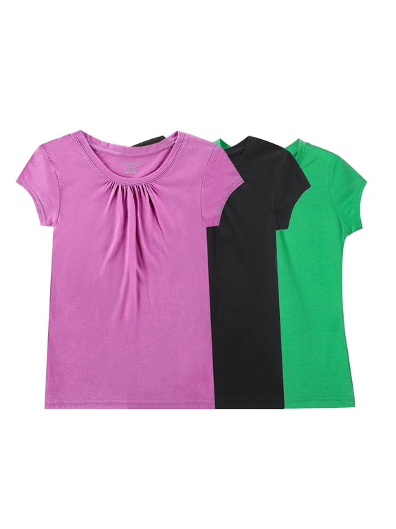 Girl's Breathable Quick-dry T-shirt Pack-G 7/8