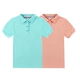 thumbnail image 1 of Bienzoe Girl's Breathable Short Sleeve Polo 2pcs PACKD 14/16, 1 of 10